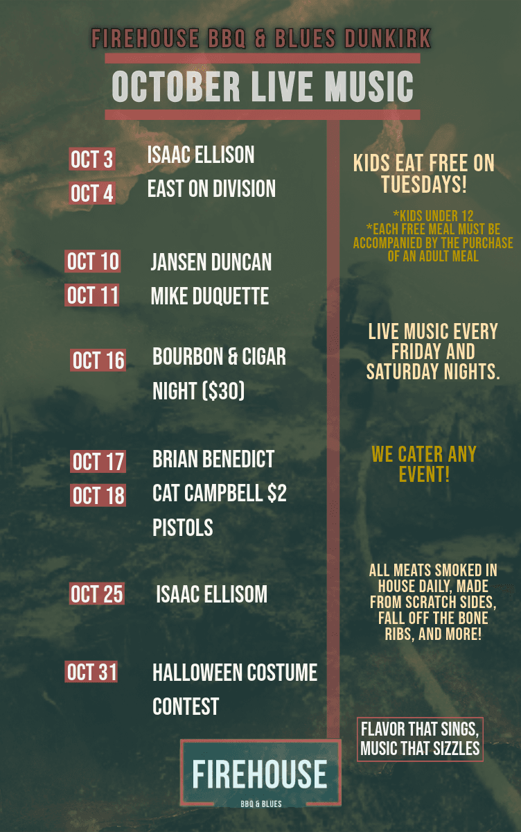 October live music