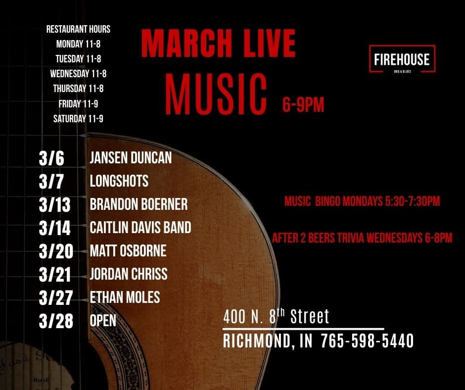 March Live Music